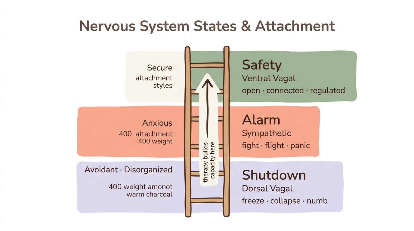 Diagram: Polyvagal States and Attachment